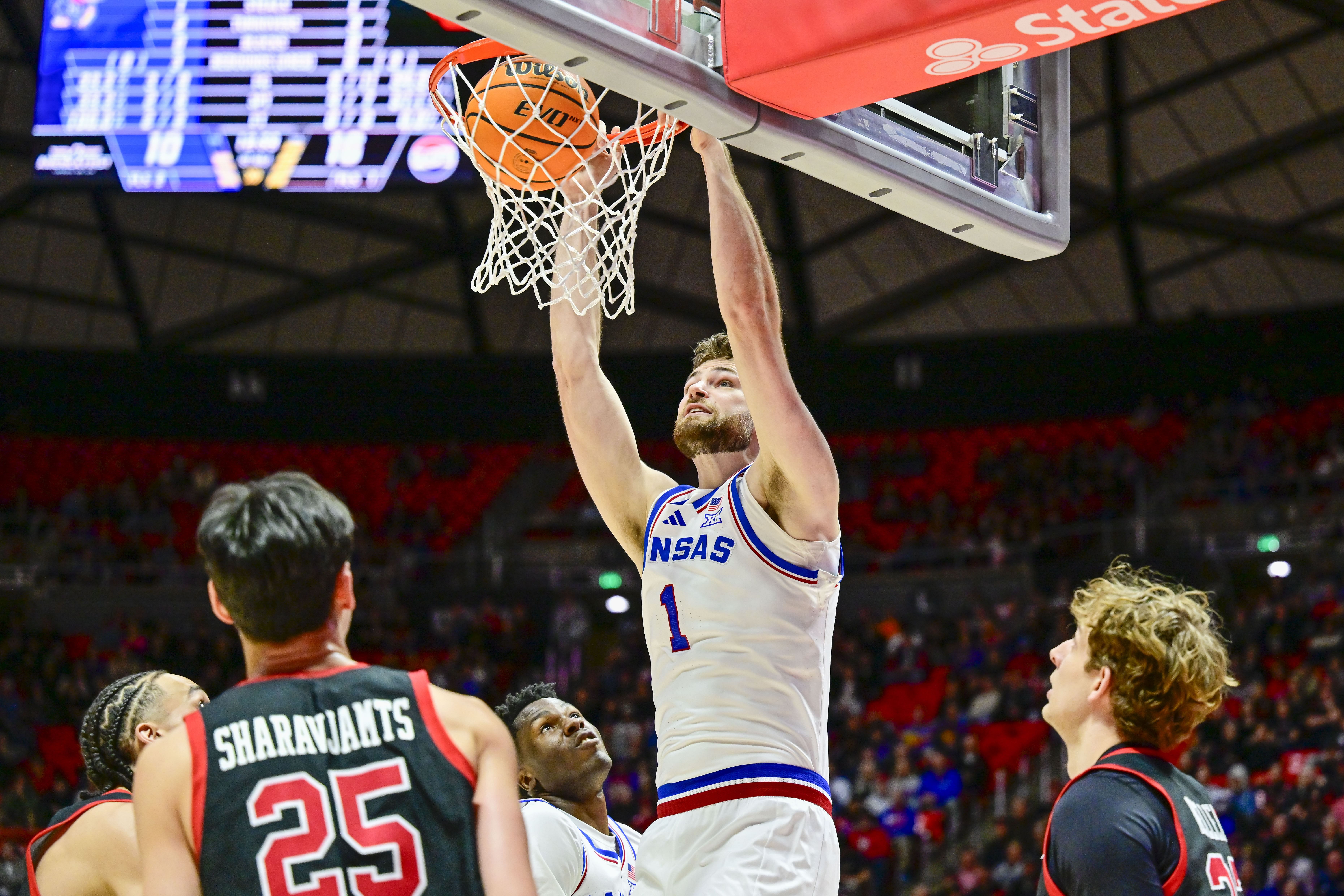 NCAA Basketball: Kansas at Utah - Source: Imagn