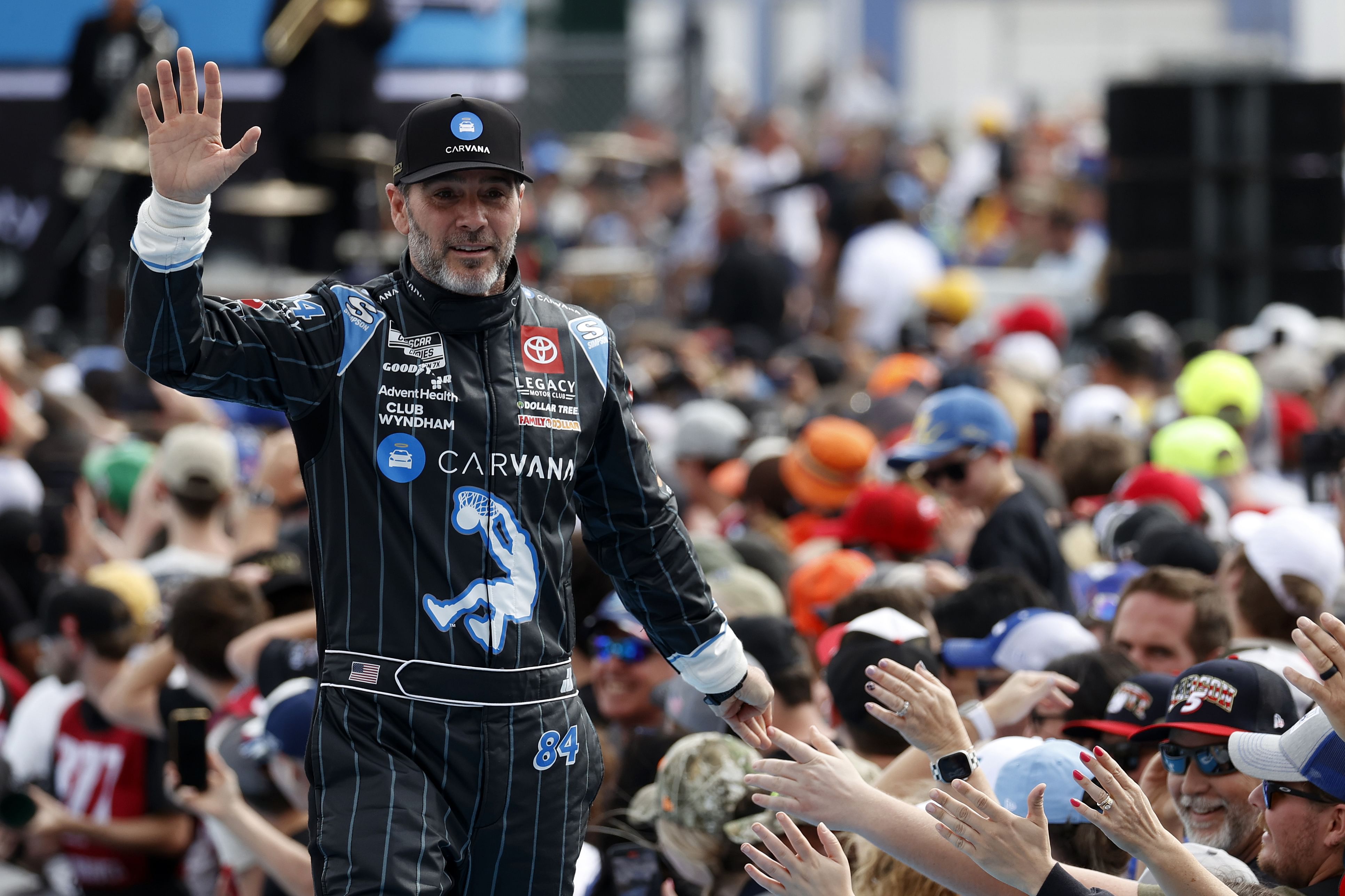 Jimmie Johnson greets fans - Source: Imagn