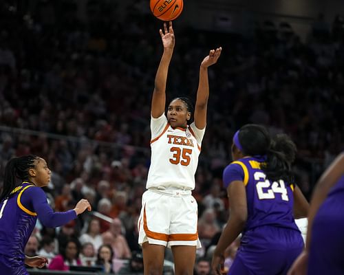 Texas guard Madison Booker has jumped her team to No. 2 in the AP poll. (Photo Credit: IMAGN)