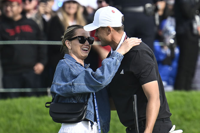 WATCH: Ludvig Aberg's girlfriend Olivia's heartfelt reaction to him winning the Genesis Invitational