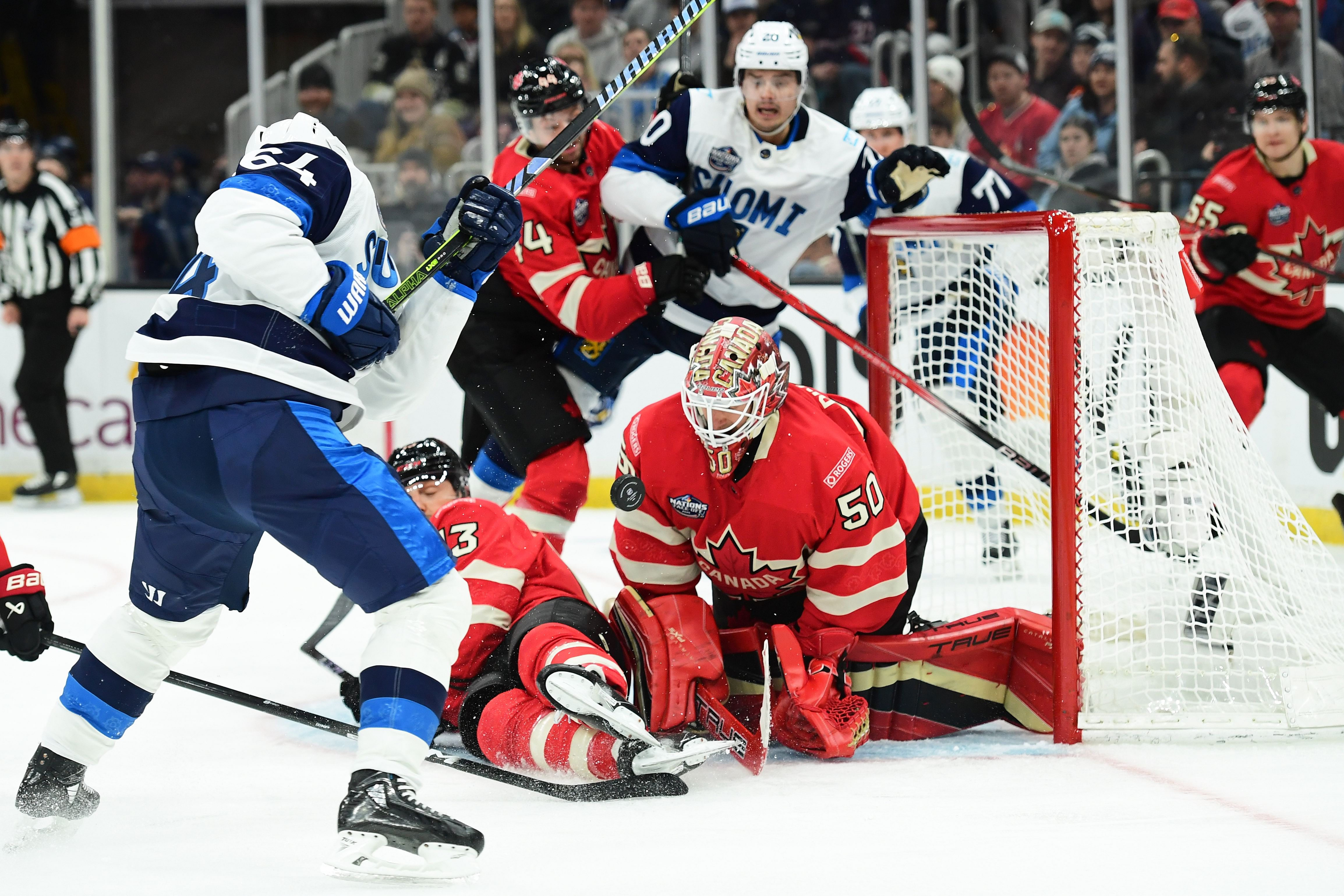 The Canadians won the penultimate contest of the 4 Nations Face-Off (Imagn)