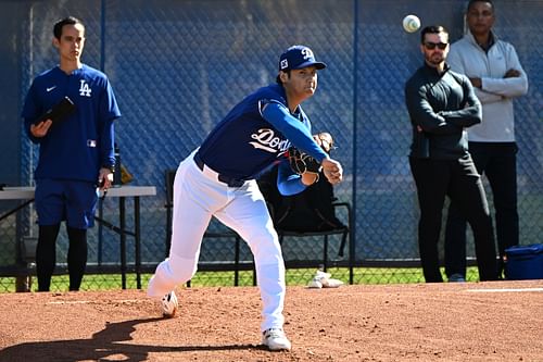 Los Angeles Dodgers Workouts - Shohei Ohtani (Photo via IMAGN)