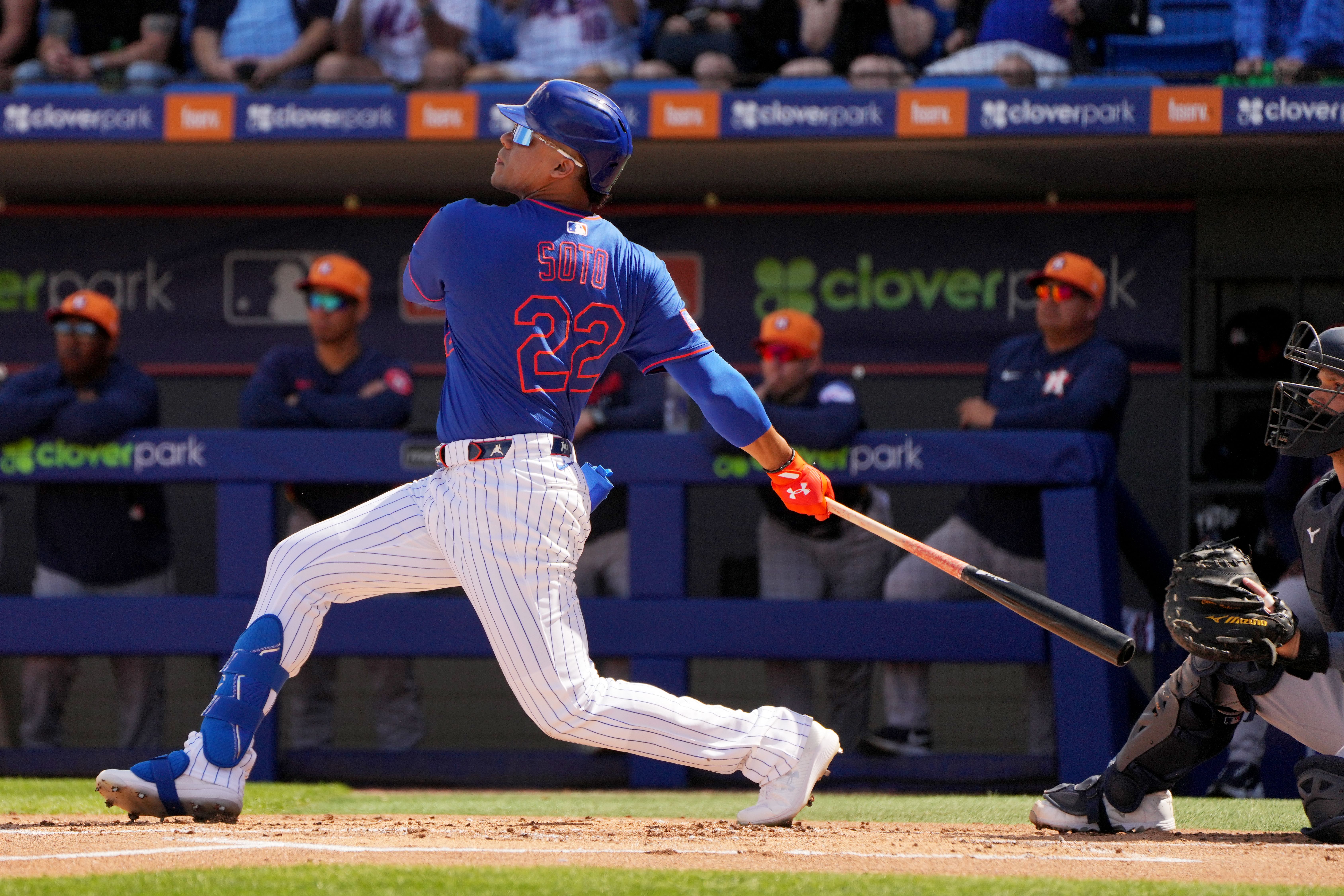 Soto hit a home run in his very first at-bat in a Mets uniform. (Image Source: IMAGN)