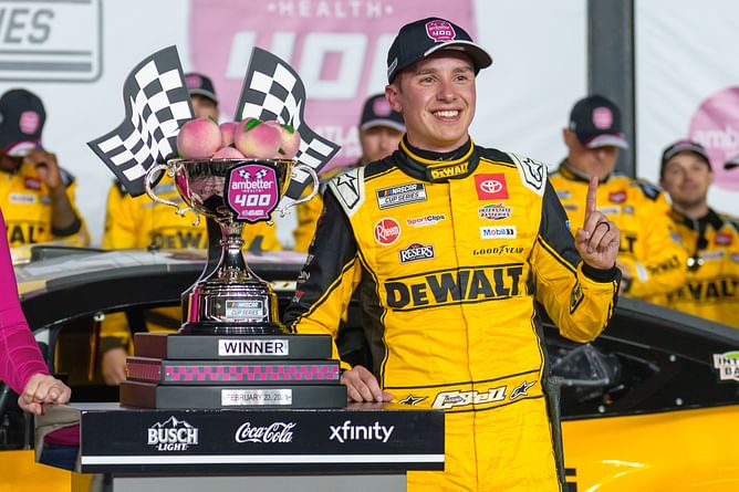 "It races so different": Christopher Bell breaks down the distinctive racing at Daytona, Talladega, and Atlanta to Kevin Harivick