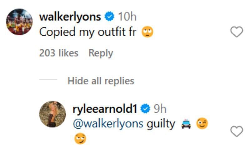 Walker Lyons and Rylee Arnold comments&#039;