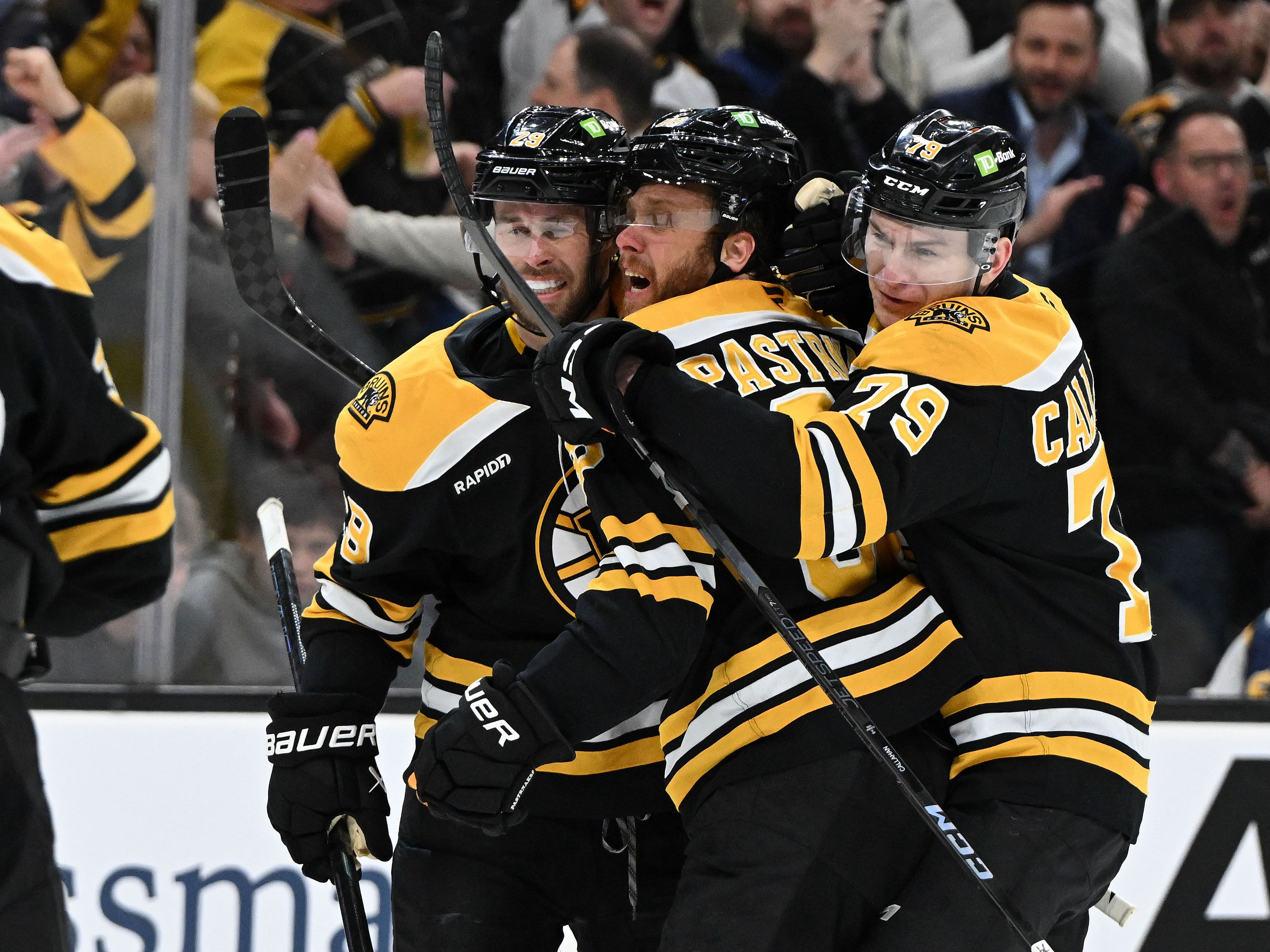 The Boston Bruins are favored to win (Imagn)