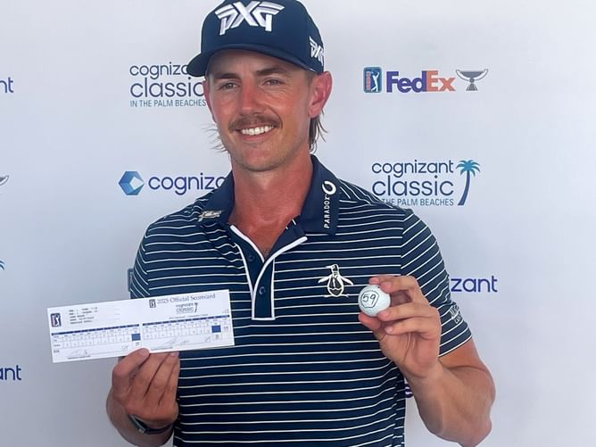Golf influencer with 3.7M Instagram followers in awrle after Jake Knapp's 59 in the Cognizant Classic