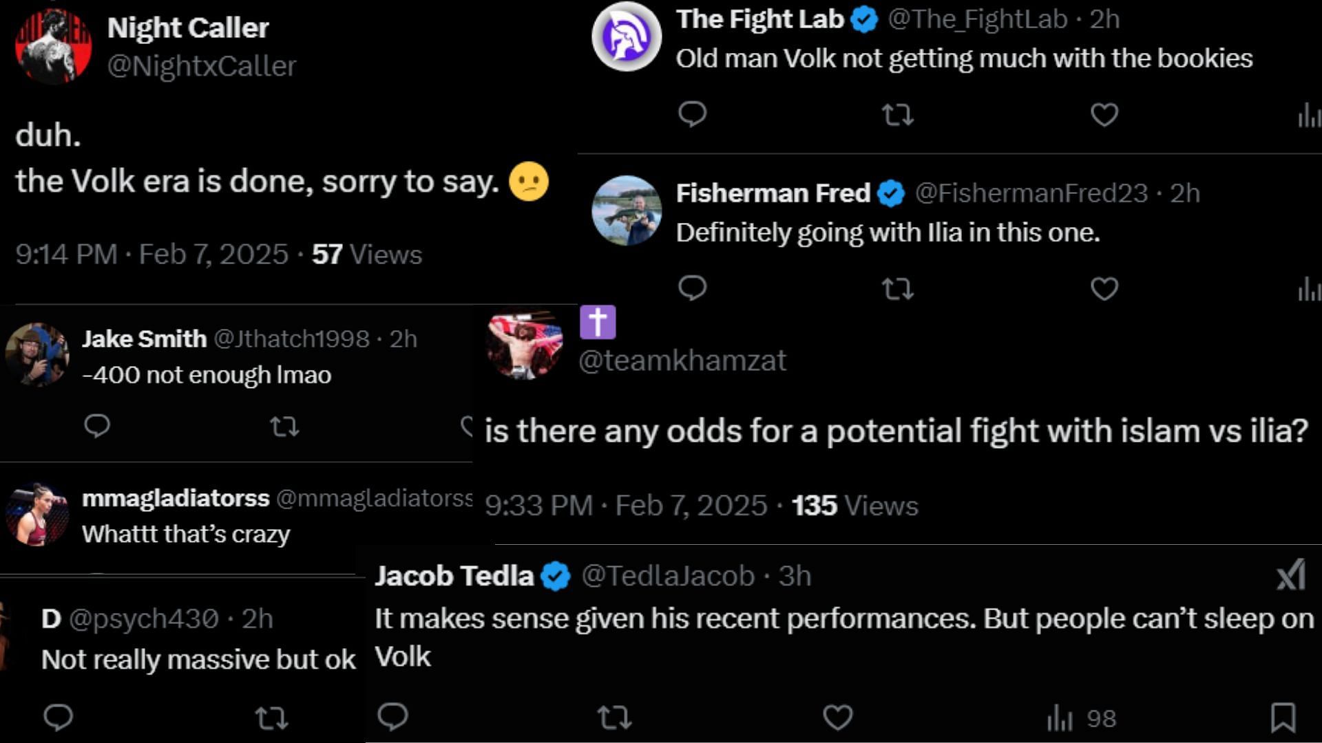 Fan comments [Screenshot courtesy of MMA On Point on X]