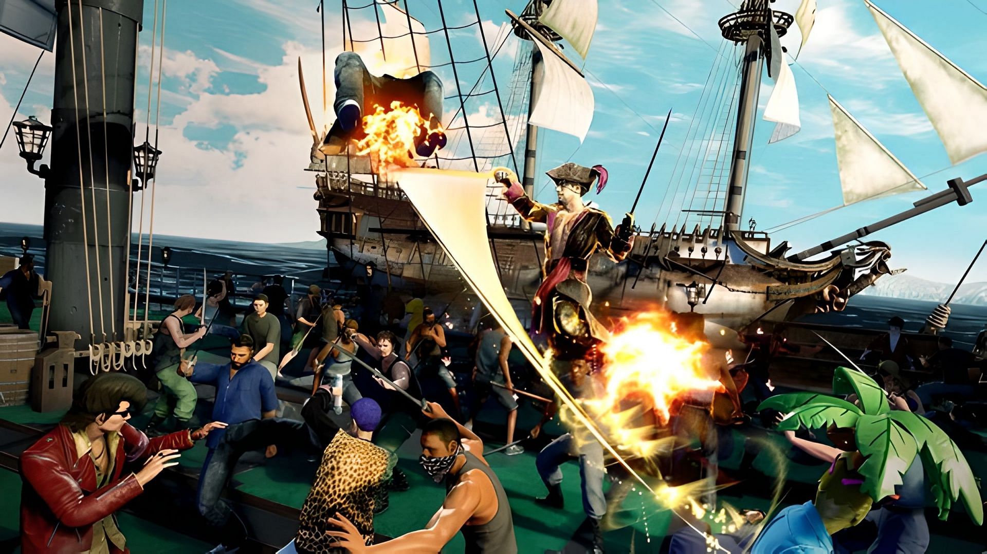 Pirate Yakuza in Hawaii is available on PlayStation Store, Steam, and Xbox Game Store (Image via SEGA)