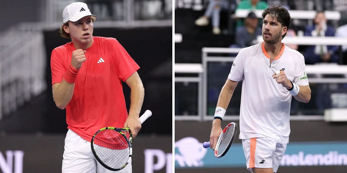 Alex Michelsen vs Cameron Norrie is one of the quarterfinal matches at the Delray Beach pen 2025. (Photos: Getty)