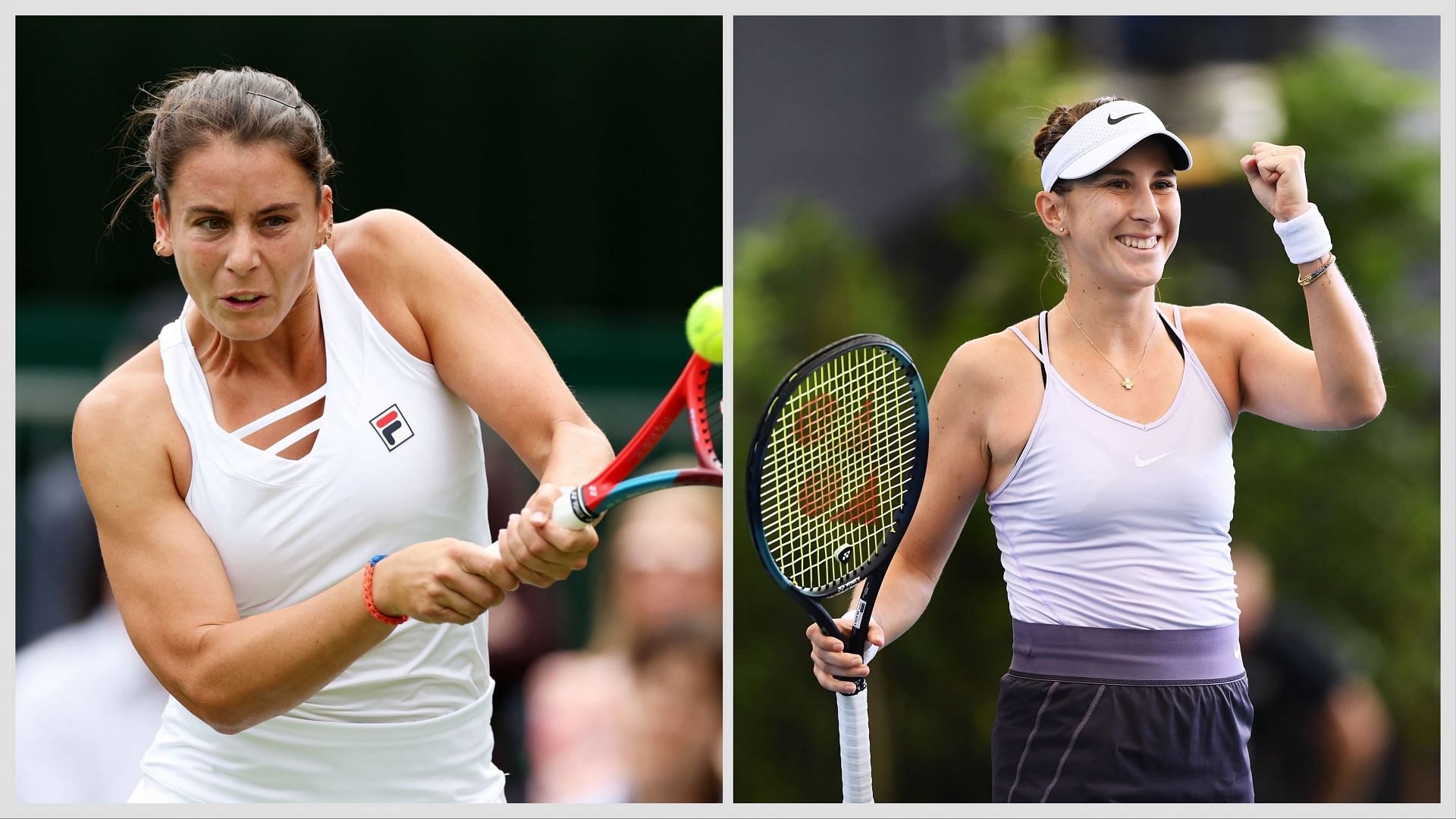 Emma Navarro vs Belinda Bencic is one of the second-round matches at the Dubai Tennis Championships 2025. (Photos: Getty)