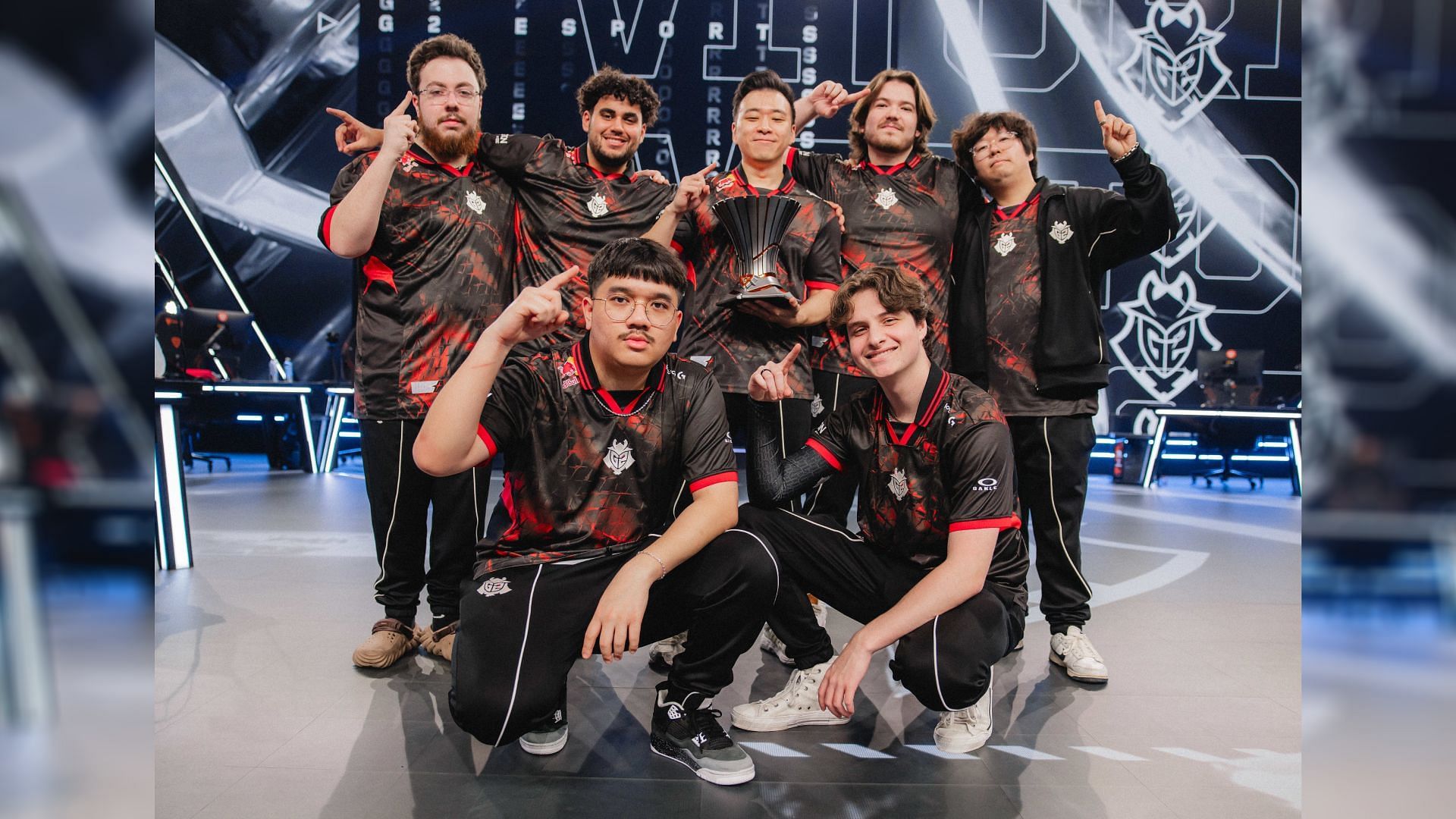 G2 Esports celebrate winning at VCT Americas Kickoff 2025 (Image via G2 Esports)