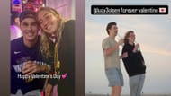 Lucy Olsen posted two cute pictures featuring her boyfriend Grayson Herr to celebrate Valentine's Day. (Credit: IG/ @gjherr.20)