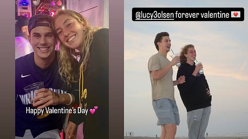 Lucy Olsen posted two cute pictures featuring her boyfriend Grayson Herr to celebrate Valentine's Day. (Credit: IG/ @gjherr.20)