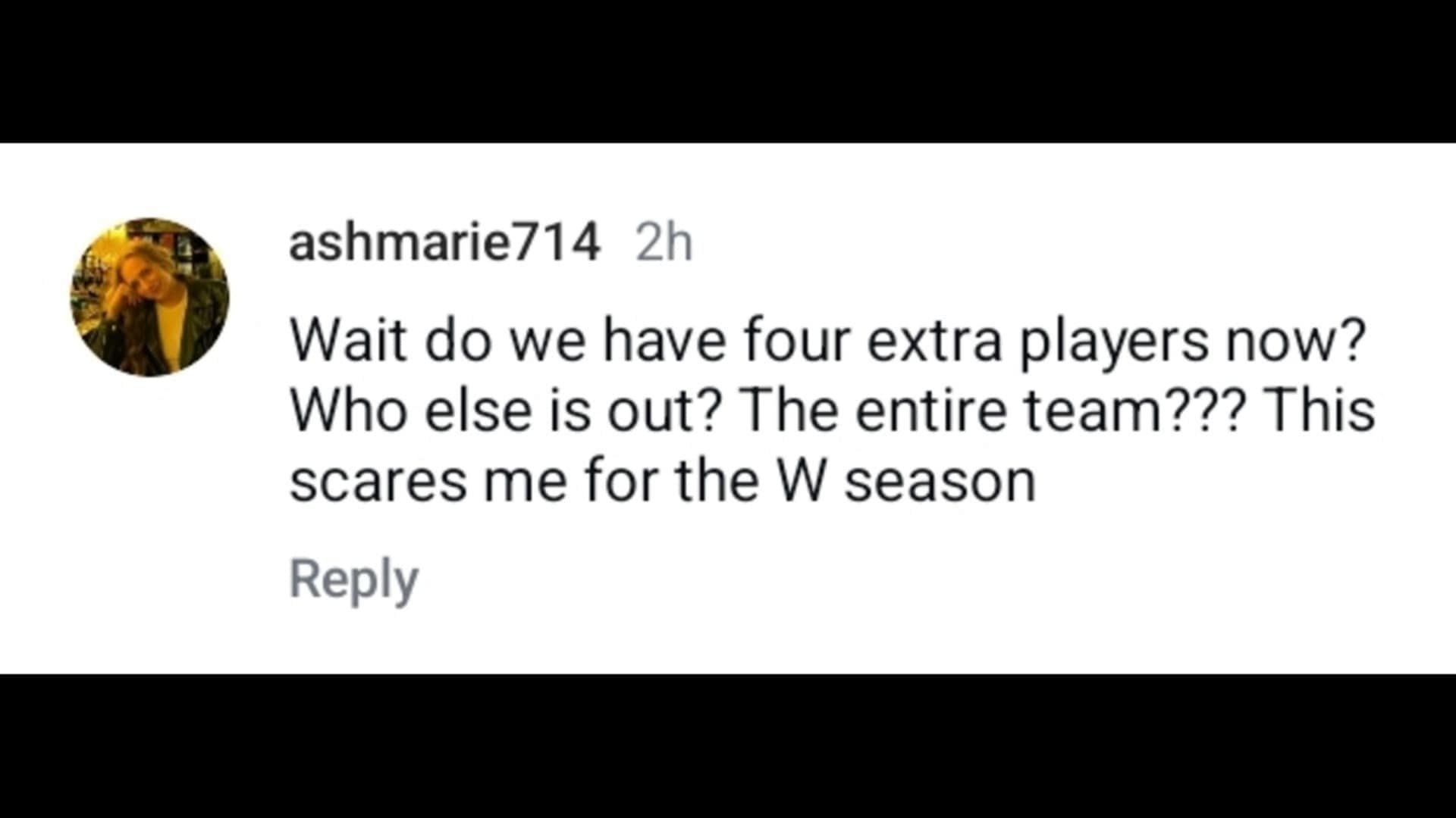 An Instagram user voices out concern for the WNBA season. Credit: Unrivaled/IG