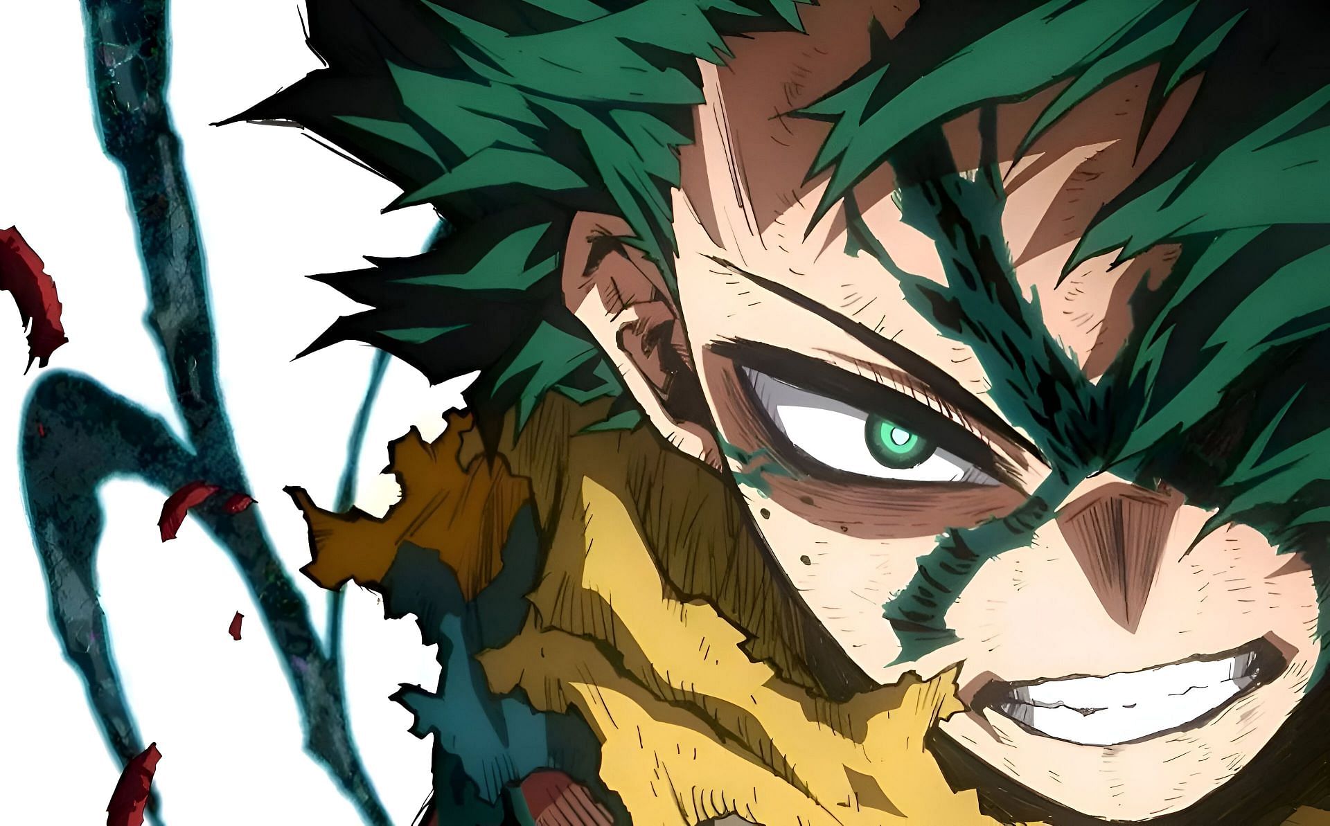 Deku as seen in the anime (Image via Bones)