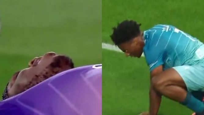 "Really is in the thick of it": Fans react to KSI scoring own goal while defending against IShowSpeed during Match4Hope