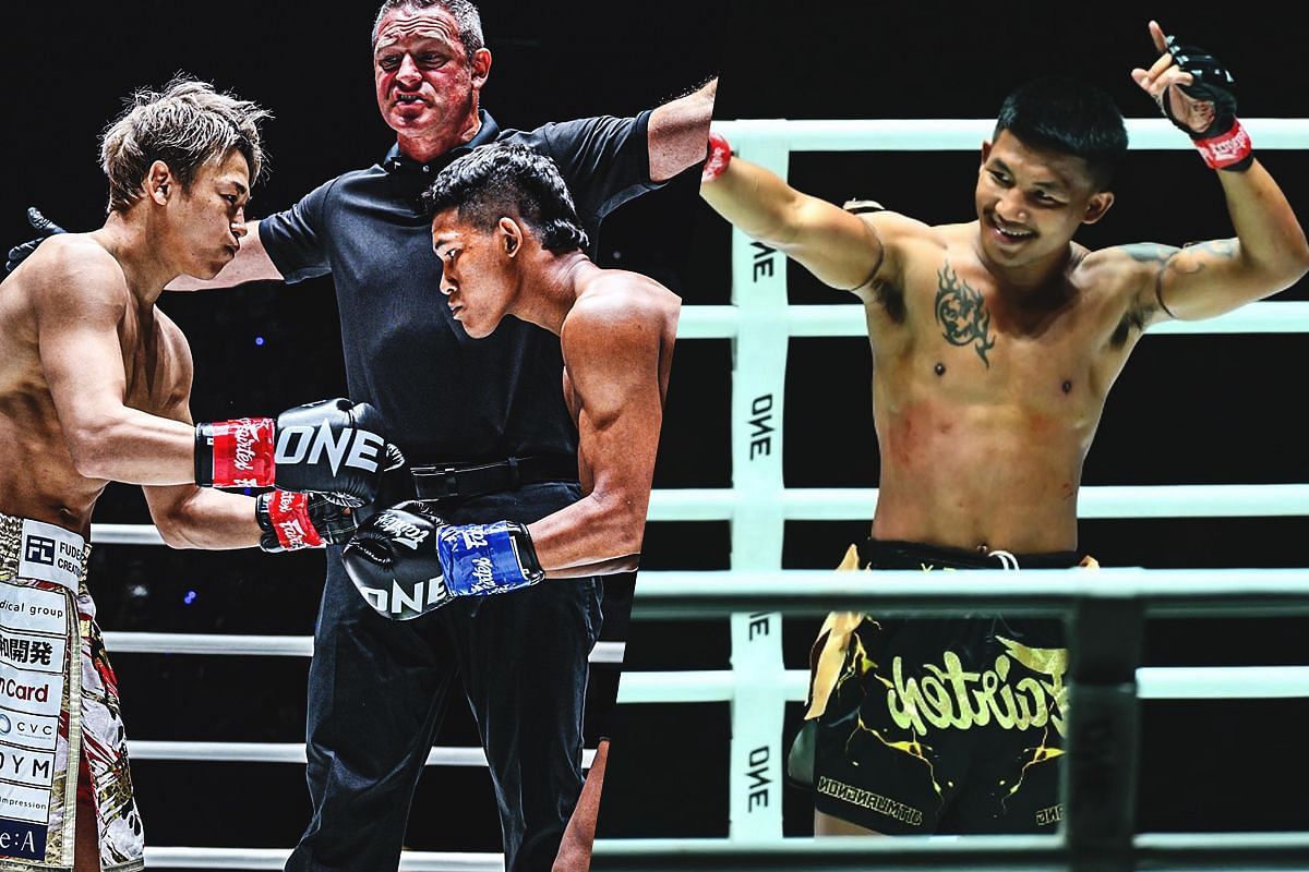 Takeru vs. Thant Zin (left), Rodtang (right) [Photo via ONE Championship]