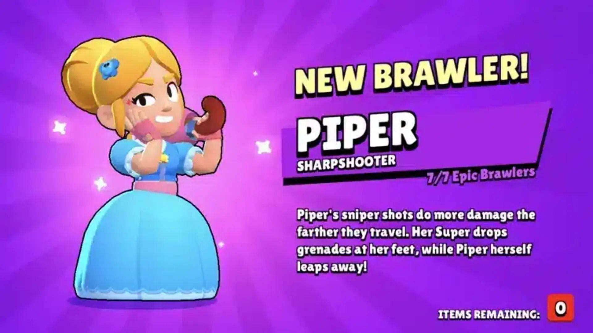 Piper is A-tier in Brawl Stars in February 2025 (Image via Supercell)