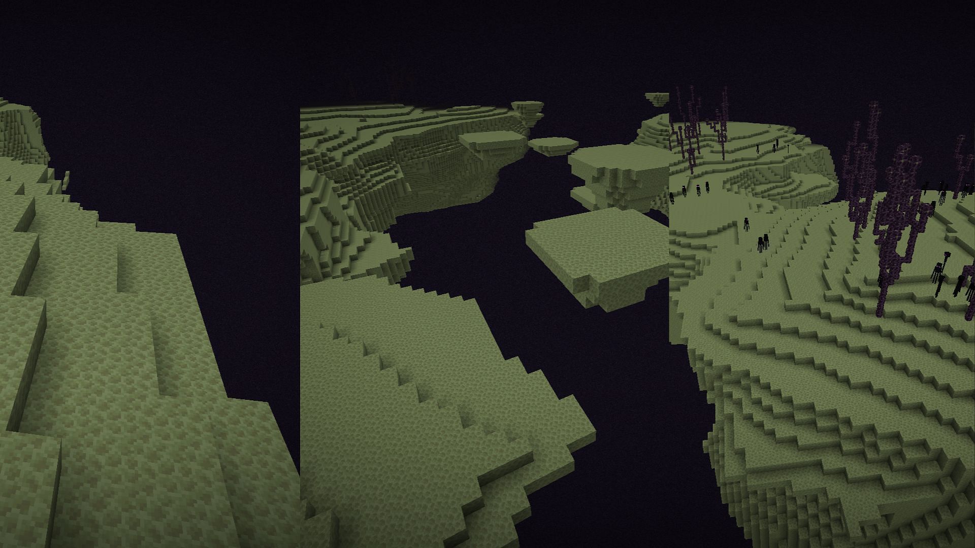 The End dimension is iconic  (Image via Mojang Studios)