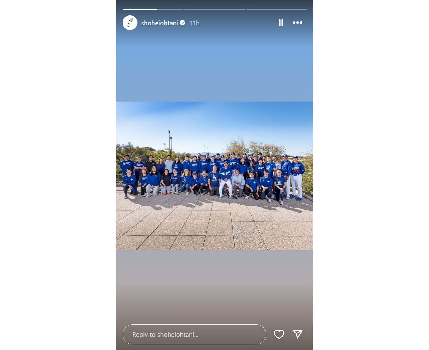 Shohei Ohtani shares photo featuring personnel with Asian heritage (credit: shoheiohtani/Instagram)