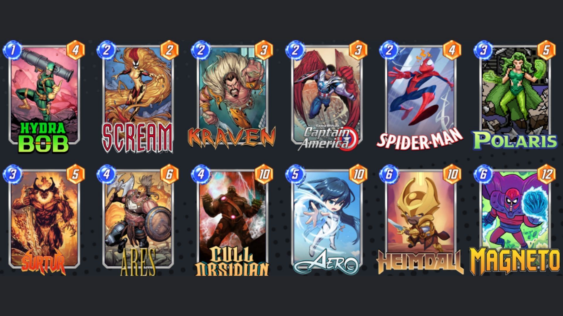 Sam Wilson Surtur Scream deck (Image via Nuverse)