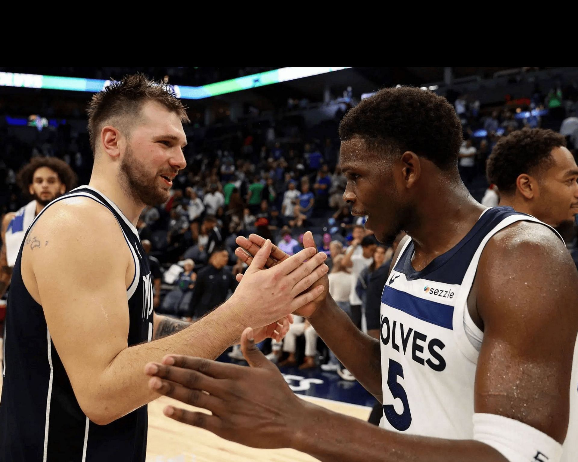 Luka Doncic and Anthony Edwards (Image Source: Getty)