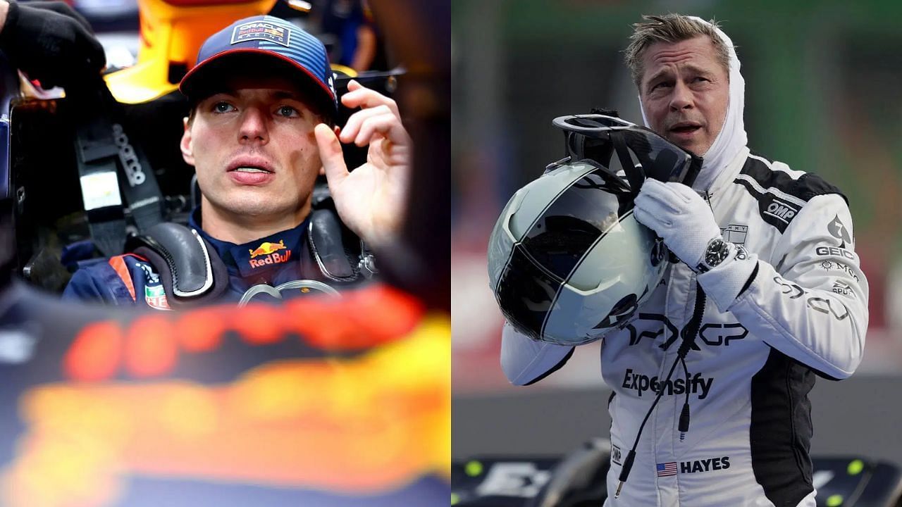 Max Verstappen [L] Brad Pitt [R] [Image Source: Getty]