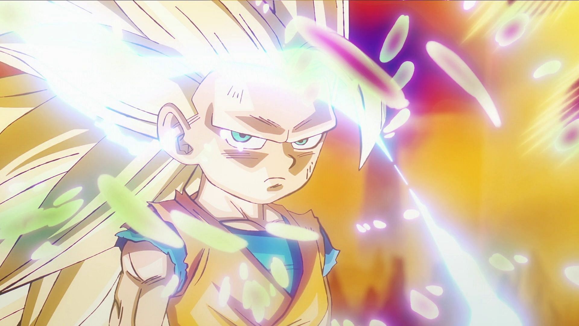 Goku as a Super Saiyan 3 in the most recent episode (Image via Toei Animation).