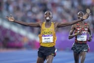 Jacob Kiplimo of Uganda during the 2022 Commonwealth Games in Birmingham, England. (Photo via Getty Images)