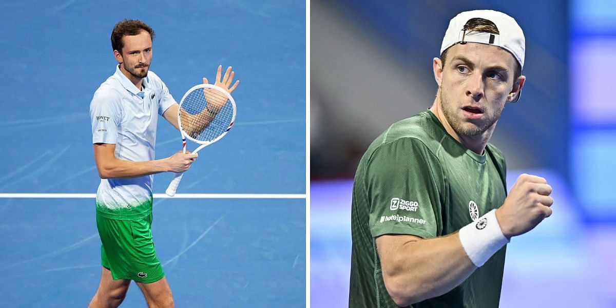 Daniil Medvedev (L) vs Tallon Griekspoor (R), Source: Getty Images