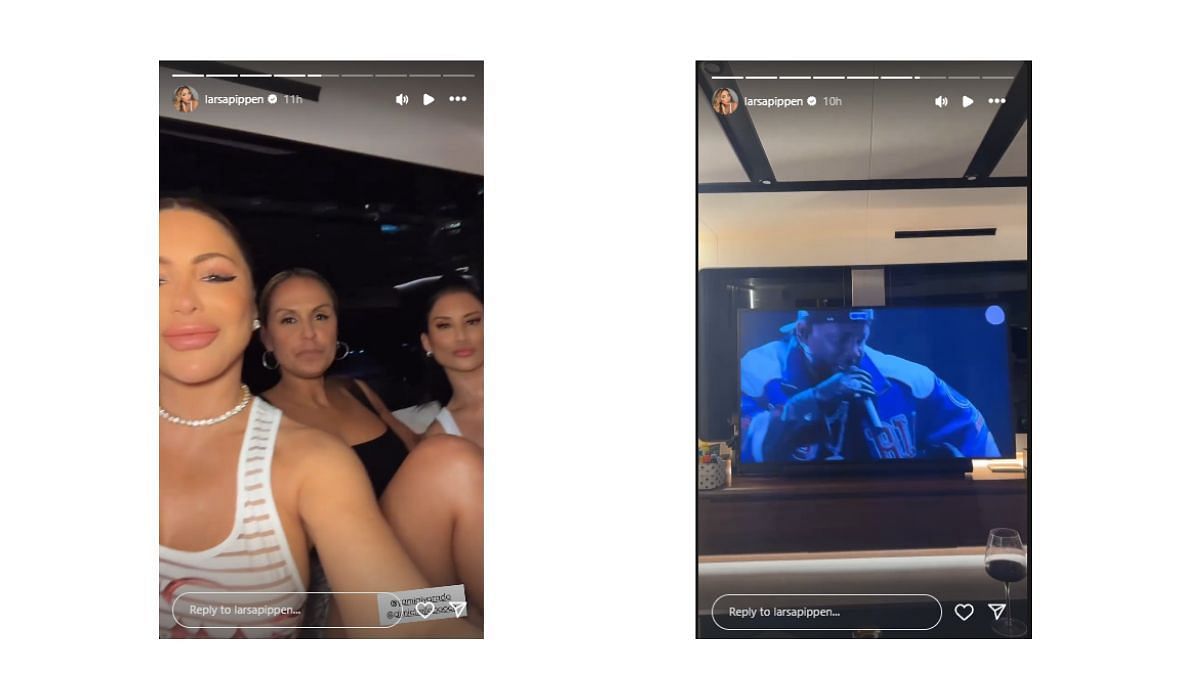 Larsa Pippen celebrates Super Bowl with her family on a luxurious Yacht