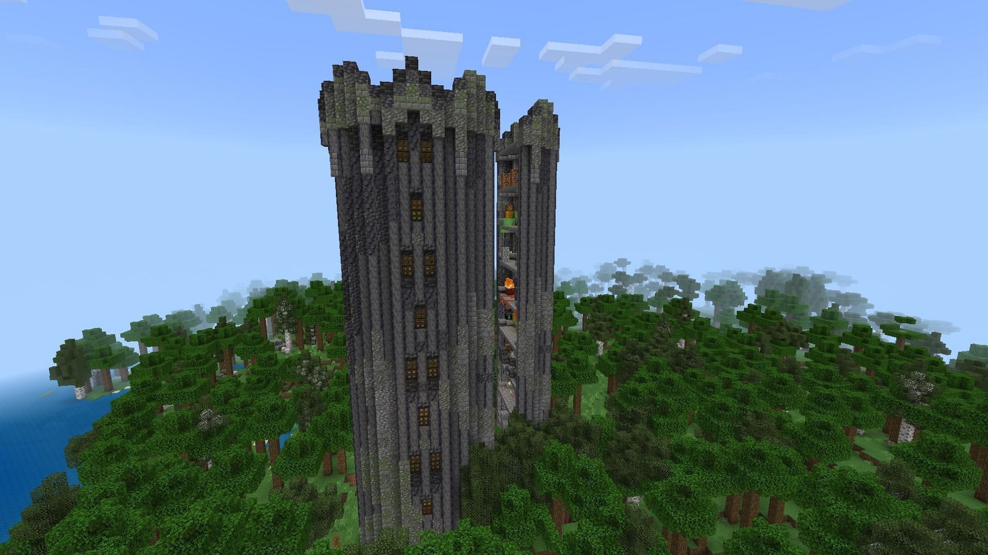 Towers would be cool in Minecraft (Image via Mojang Studios || XxPoggyisLitxX)