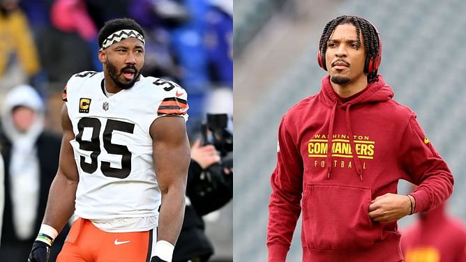 Myles Garrett makes feelings clear on playing for Jayden Daniels' Commanders amid trade request