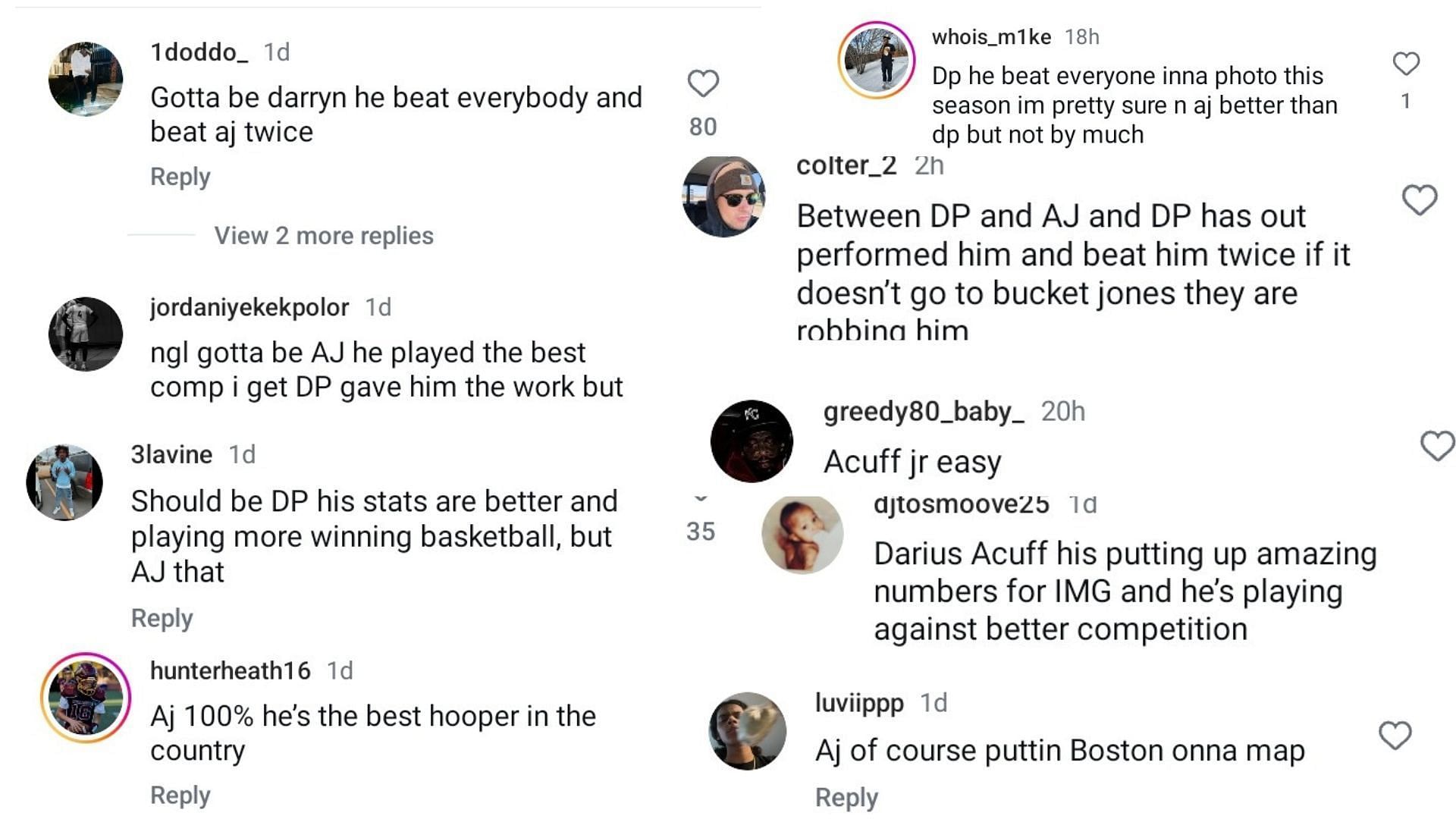 &quot;He beat everybody&quot;: Hoops fans share their reaction to who should win the Naismith High School POY among Darryn Peterson, Cameron Boozer and others. (Image via Instagram@Slam_hs)