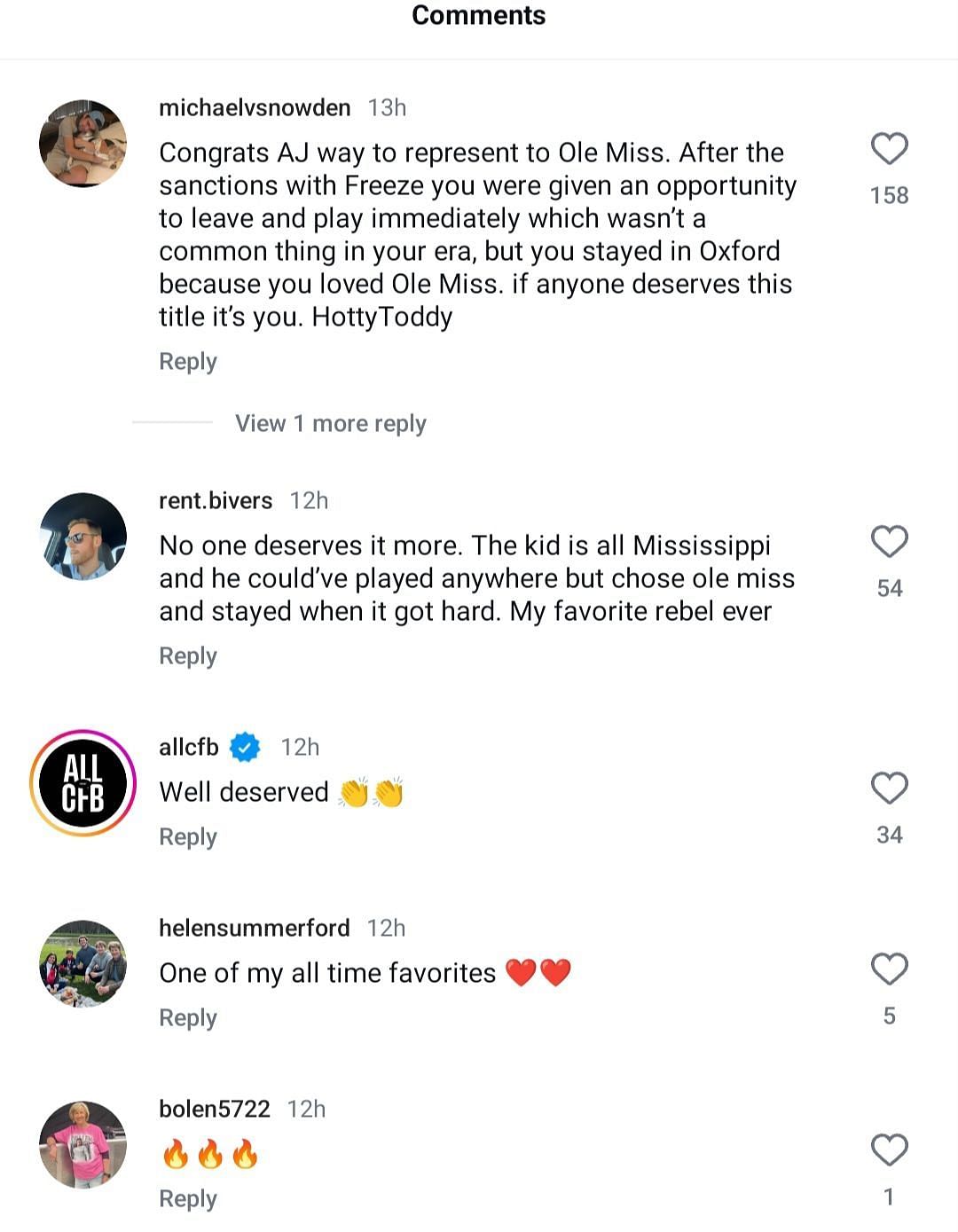 Fan&#039;s comments on IG