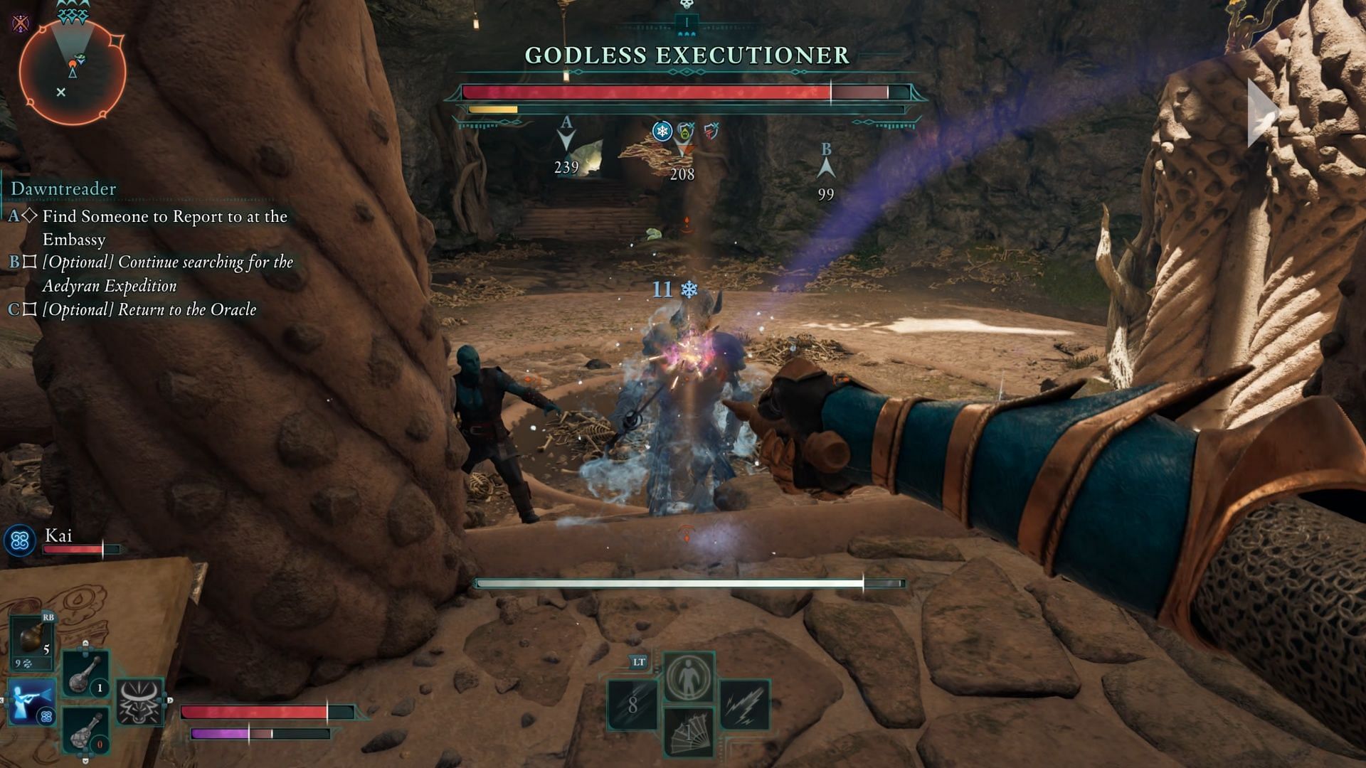 The Godless Executioner is slow but powerful (Image via Obsidian Entertainment)