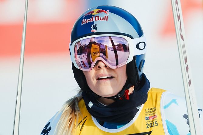 "Sh** happens"- Lindsey Vonn shares health update after hitting arm on gate in first World Championships race of comeback