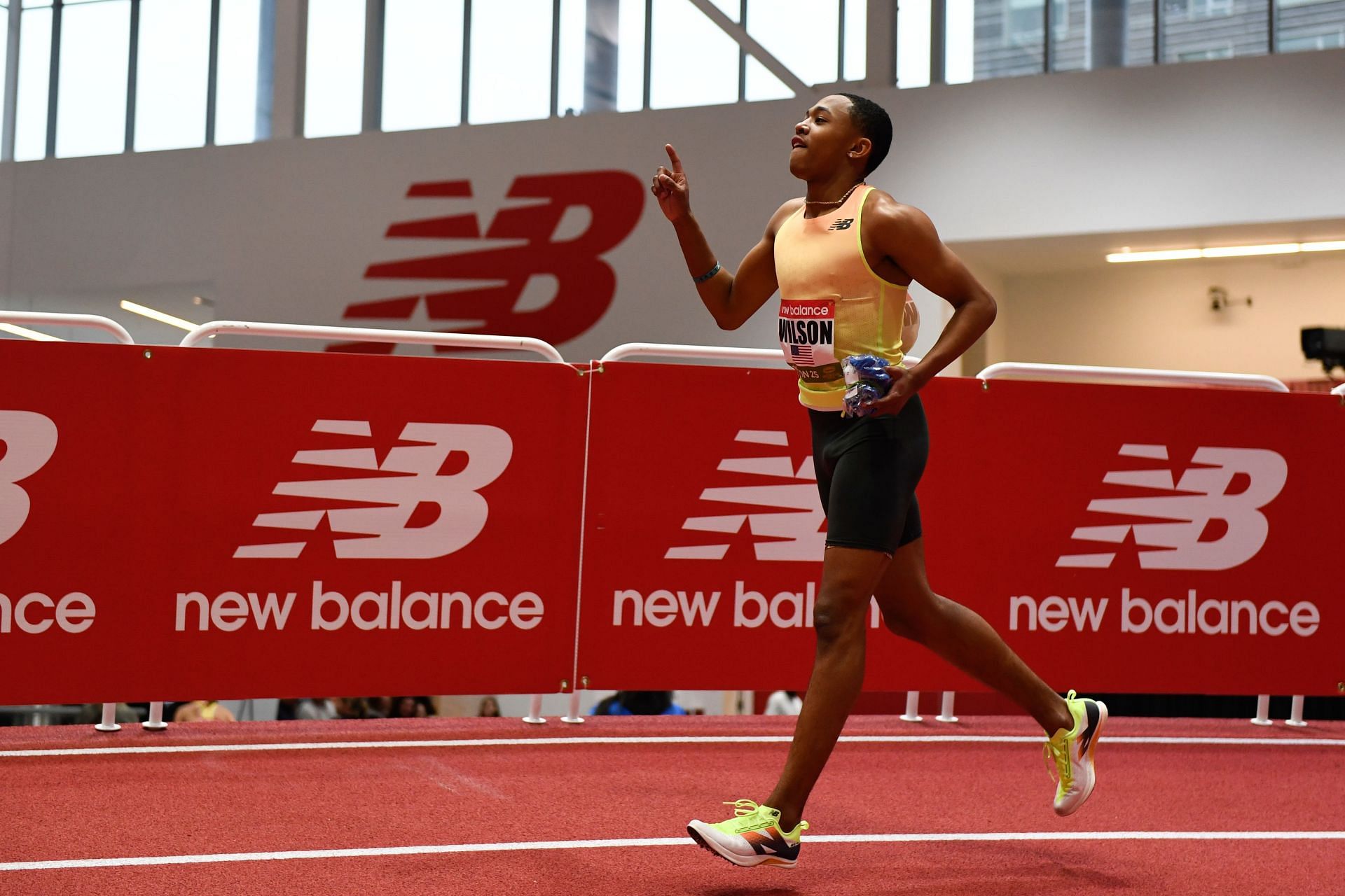 Wilson at the New Balance Indoor Grand Prix (Image Source: Getty)