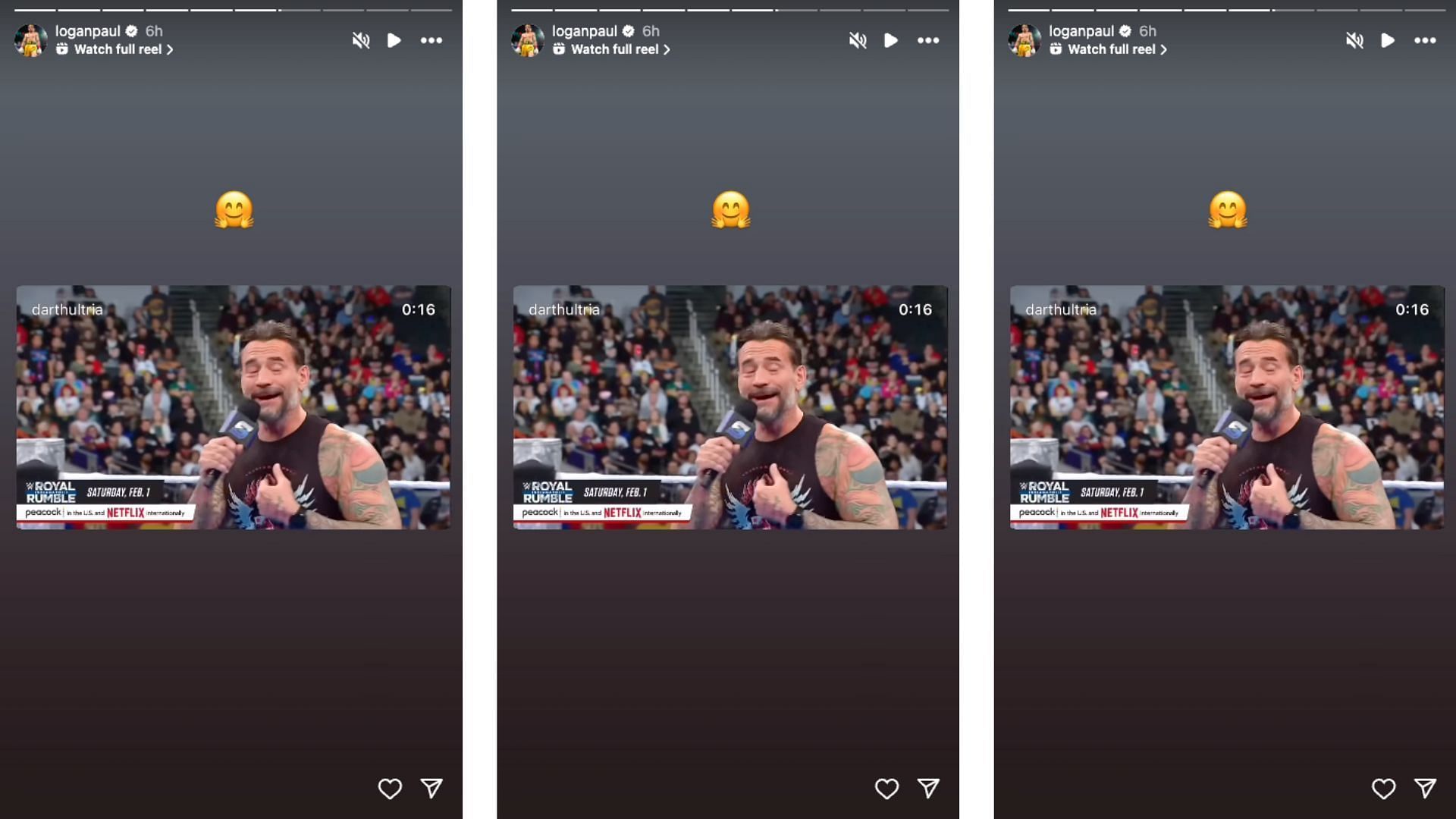 The popular YouTuber mocked Punk on social media today. [Image credit: Screenshot from Logan Paul&#039;s Instagram story]