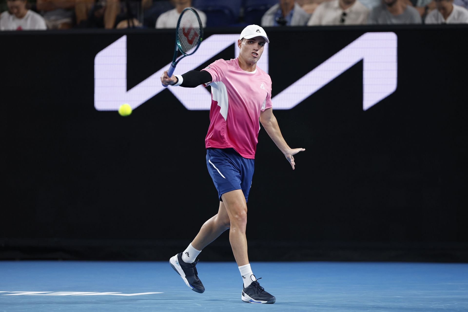 Christopher O&#039;Connell in action at the 2025 Australian Open (Image- Source: Getty)