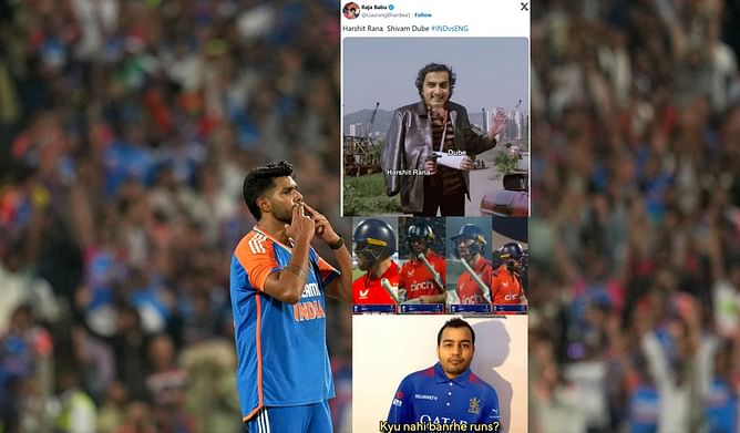 "When Favouritism And PR Quota Failed, CSK Quota Works"- Top 10 funny memes after India's win vs England in 4th T20I 2025