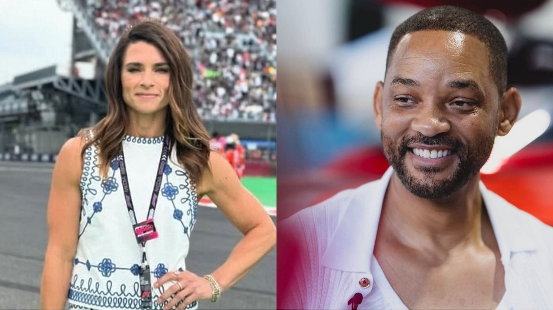 Danica Patrick reacts to Will Smith