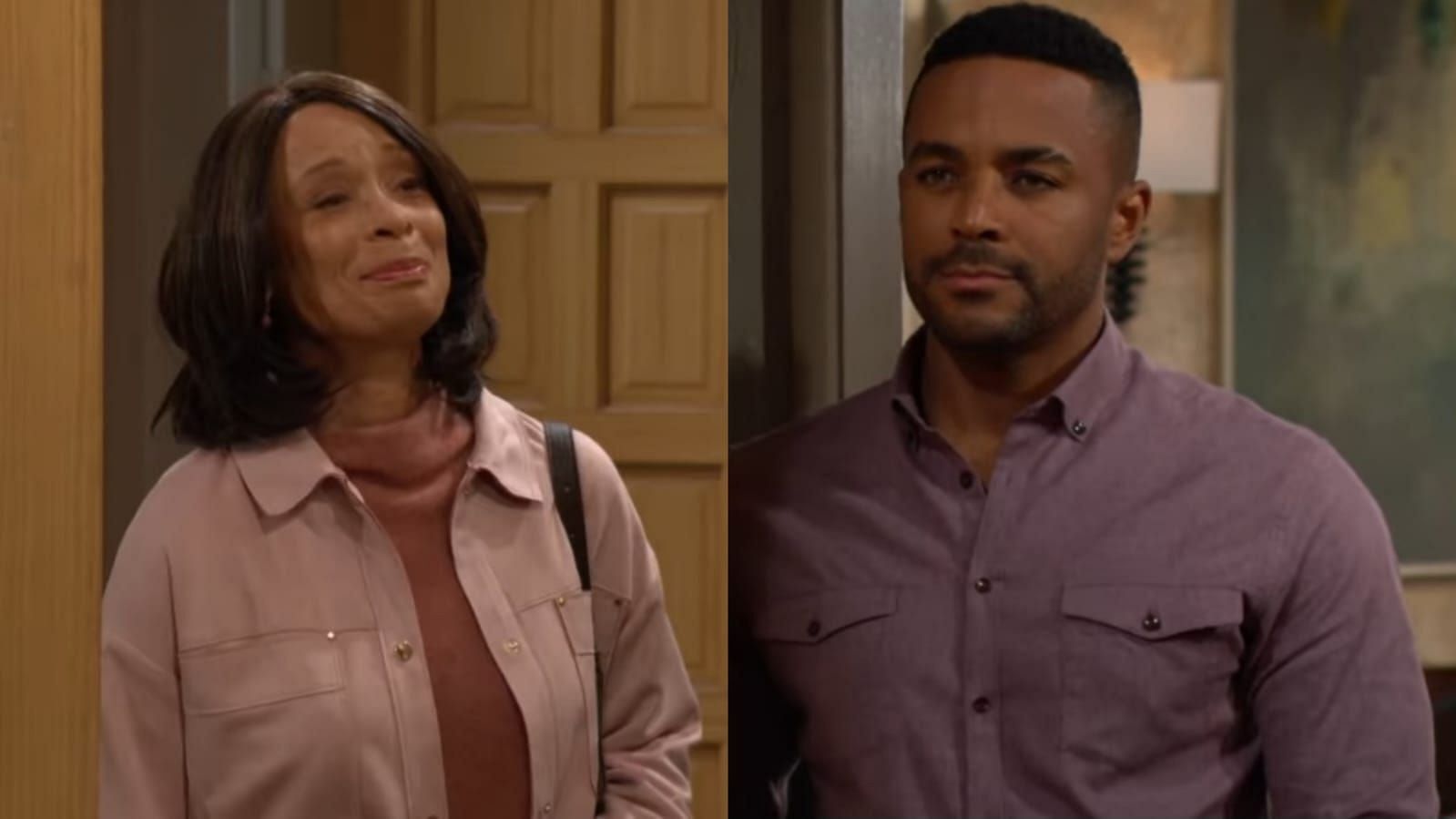 A still of Amy and her son Damian in an episode of The Young and The Restless (Image via Facebook/TheYoungAndTheRestless)