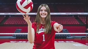 Freshman Campbell Flynn makes feelings clear on playing in front of passionate fans as she reflects on her setter training in Nebraska Volleyball gym