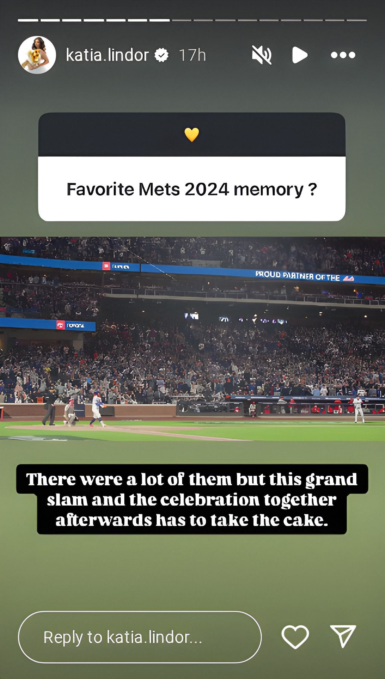 Katia Lindor Gives Best Mets Memory