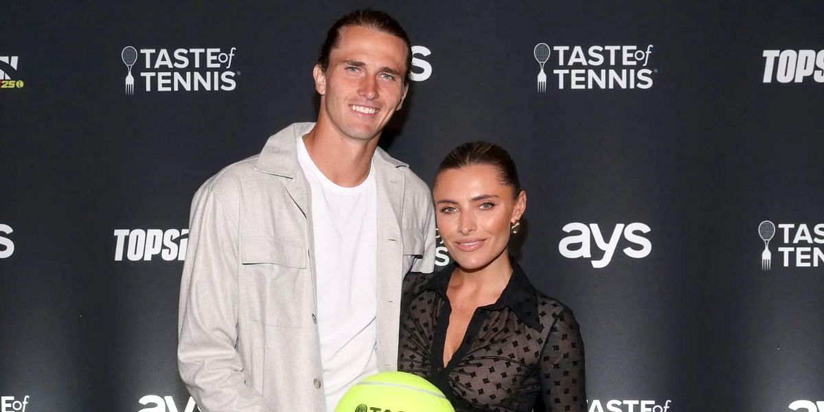 Alexander Zverev with his girlfriend Sophia Thomalla (Image Source: Getty)