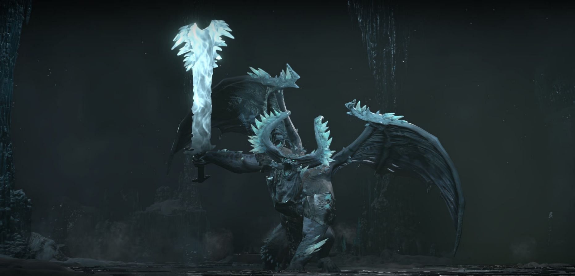 The Beast in the Ice boss fight (Image via Blizzard Entertainment)