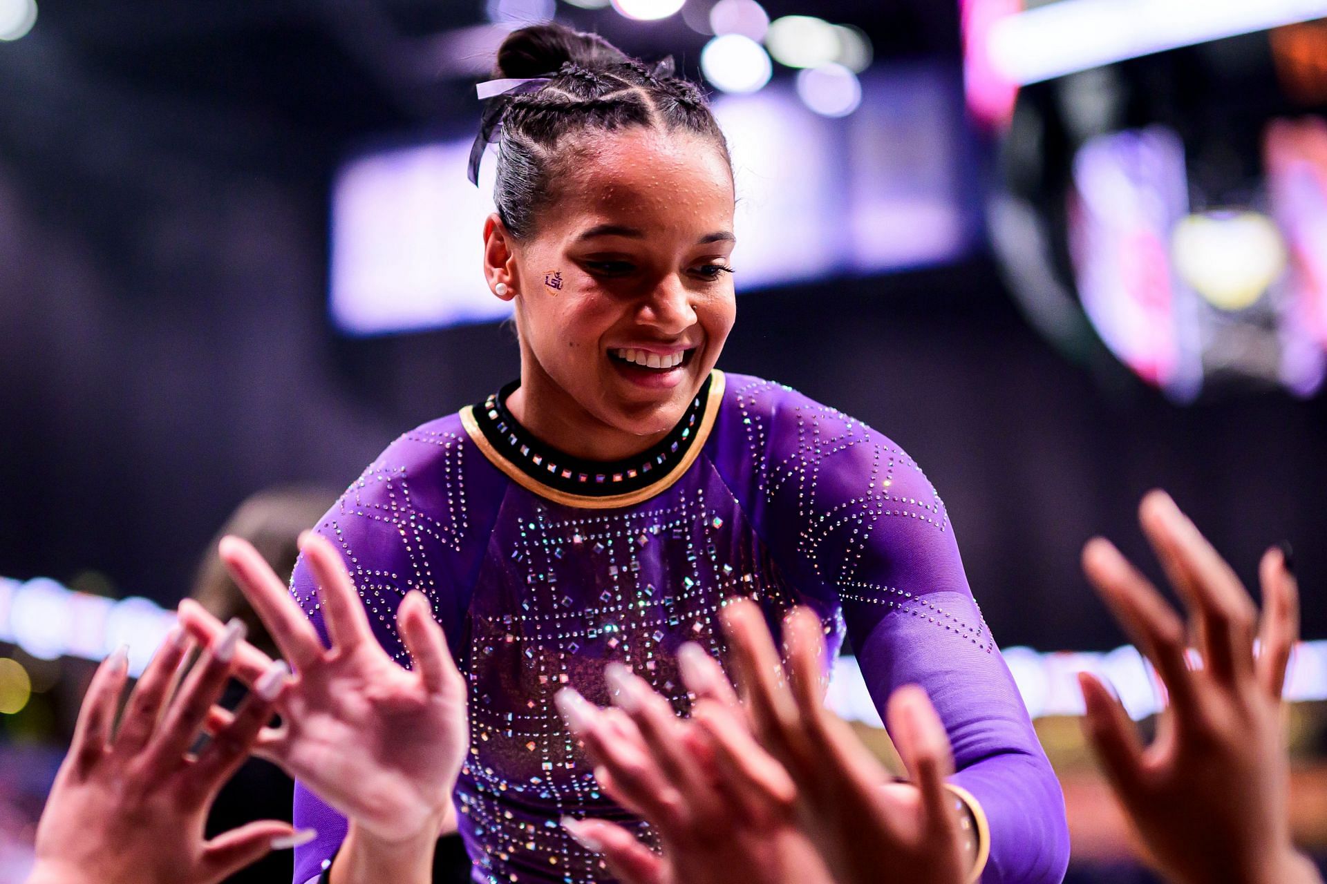 Haleigh Bryant during the Sprouts Collegiate quad meet at the Paycom Center in January 2025 (Image via: Getty Images)