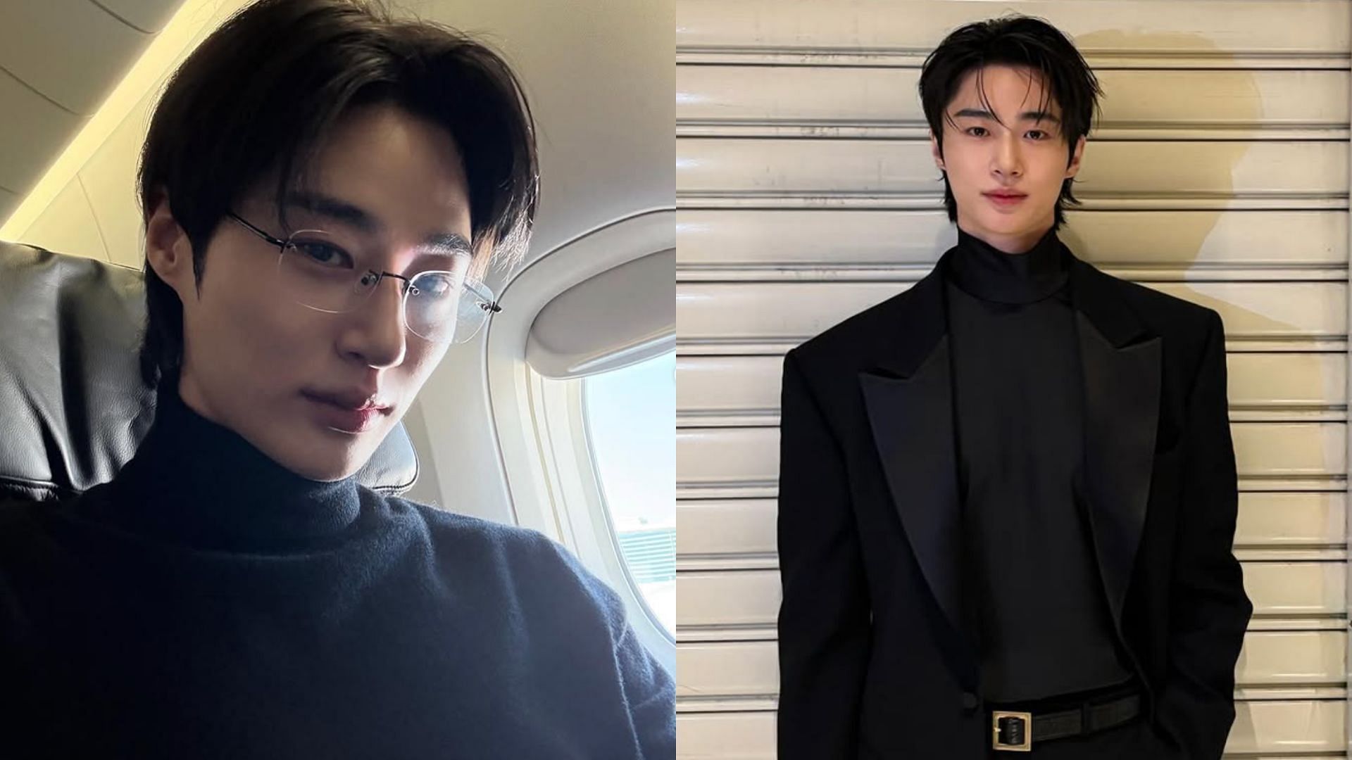 Byeon Woo-seok at the Prada FW25 show in Milan Fashion Week. (Images via Instagram/@byeonwooseok)